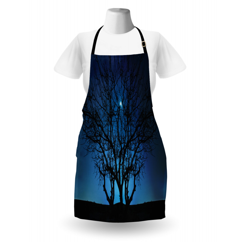 Night Moon Cosmos Apron