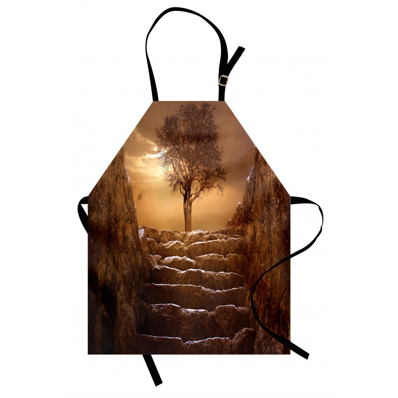 Brown Sky Sunset Cloudy Apron