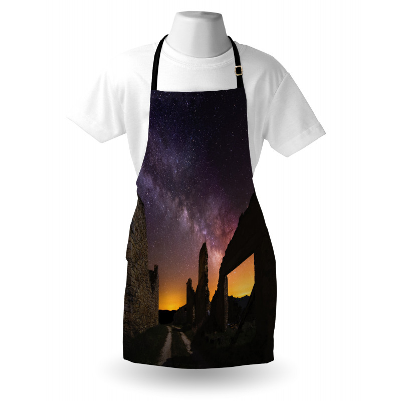 Roman Ruins at Night Apron