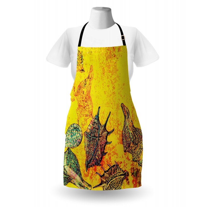 Seashells Animal Grunge Apron