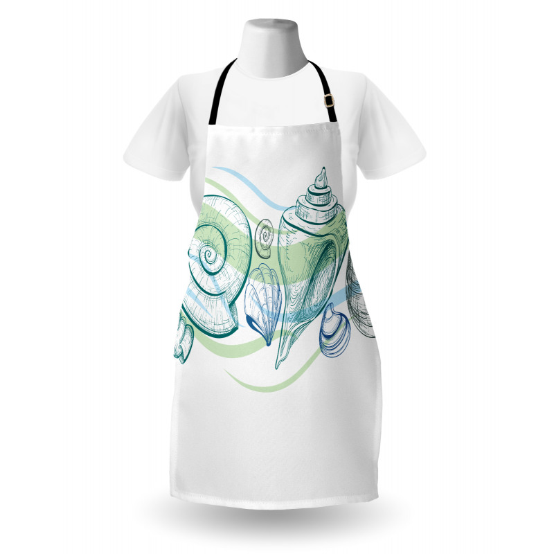 Pastel Color Sealife Apron