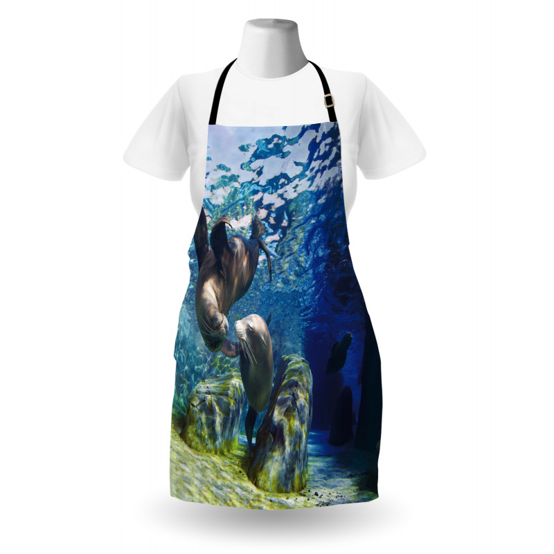 Playful Sea Lions Apron