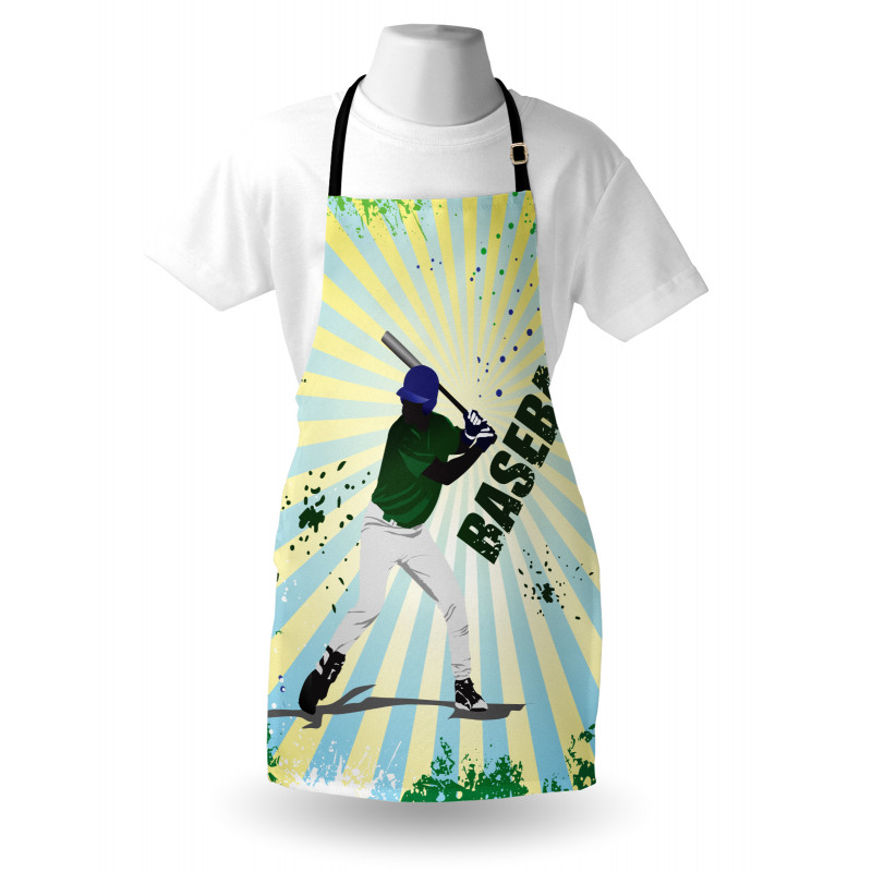 Grunge Baseball Pop Art Apron