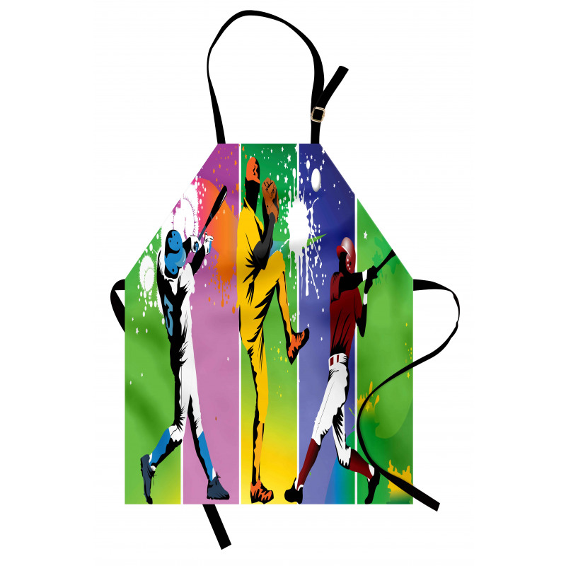 Baseball Grunge Splash Apron