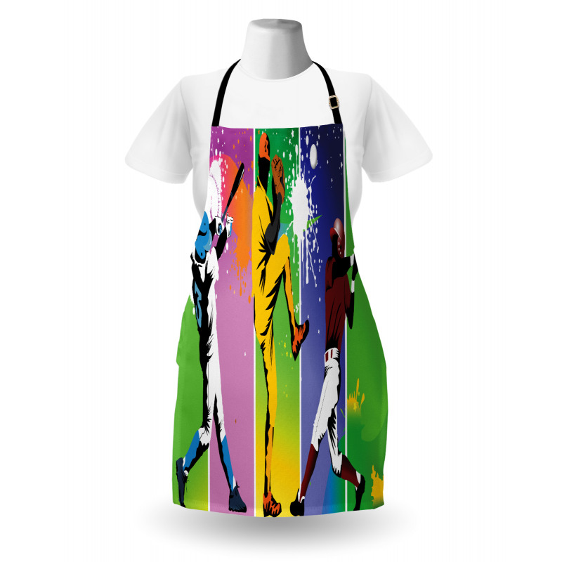 Baseball Grunge Splash Apron