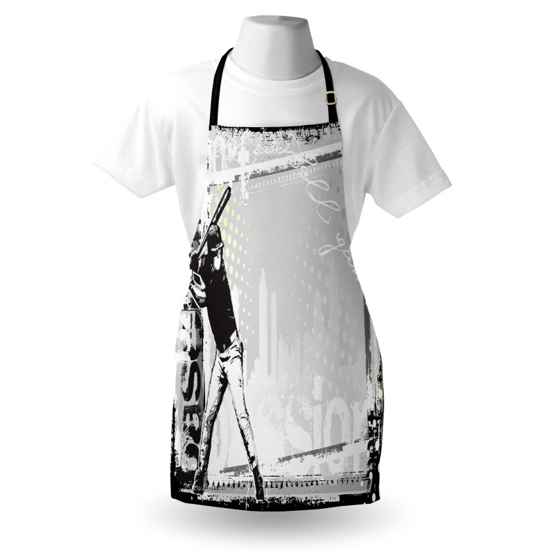 Baseball Sketch Art Apron