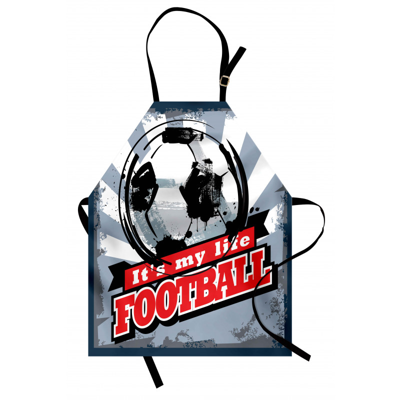 Grungy Football Pop Art Apron