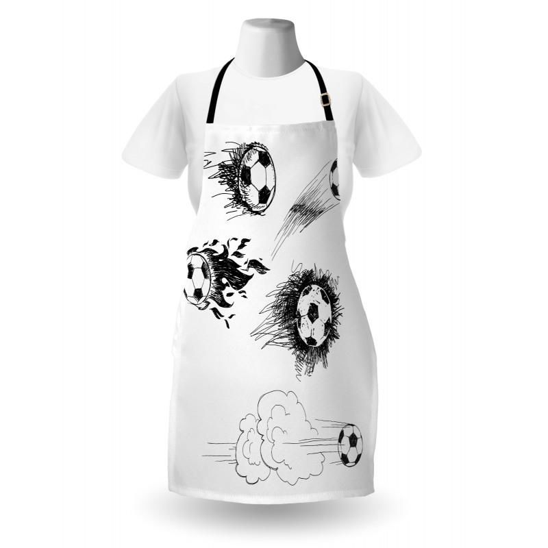 Football in Flame Apron