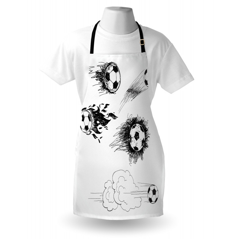 Football in Flame Apron