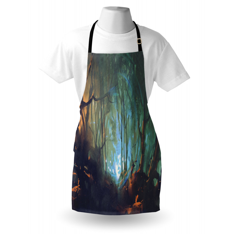 Mystic Dark Forest Apron