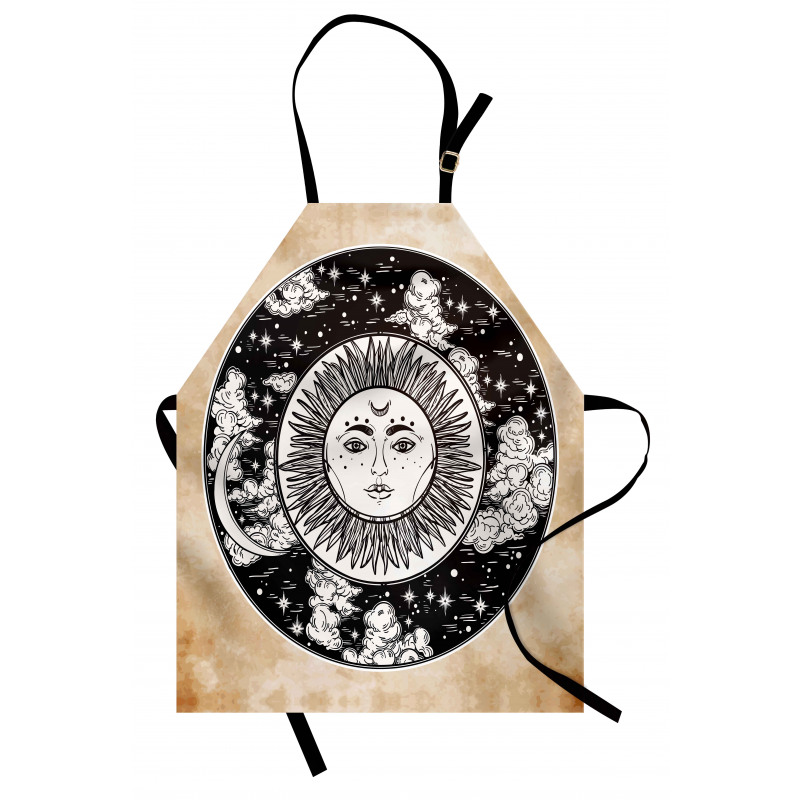 Sun Face Moon Apron