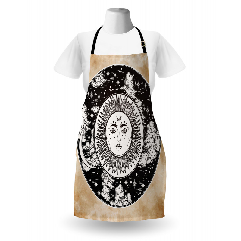 Sun Face Moon Apron