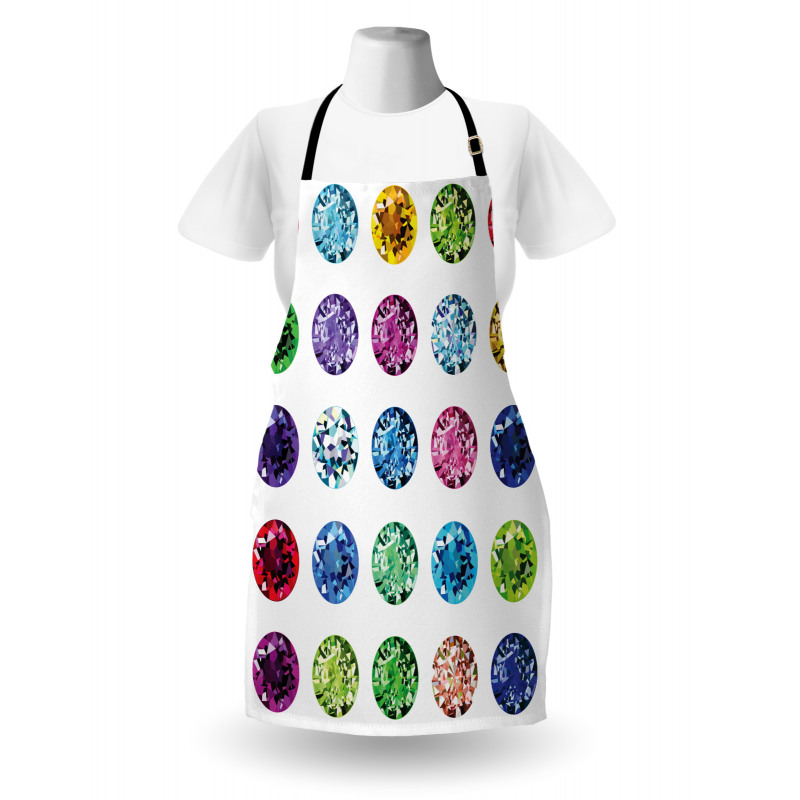 Oval Diamonds Emerald Apron