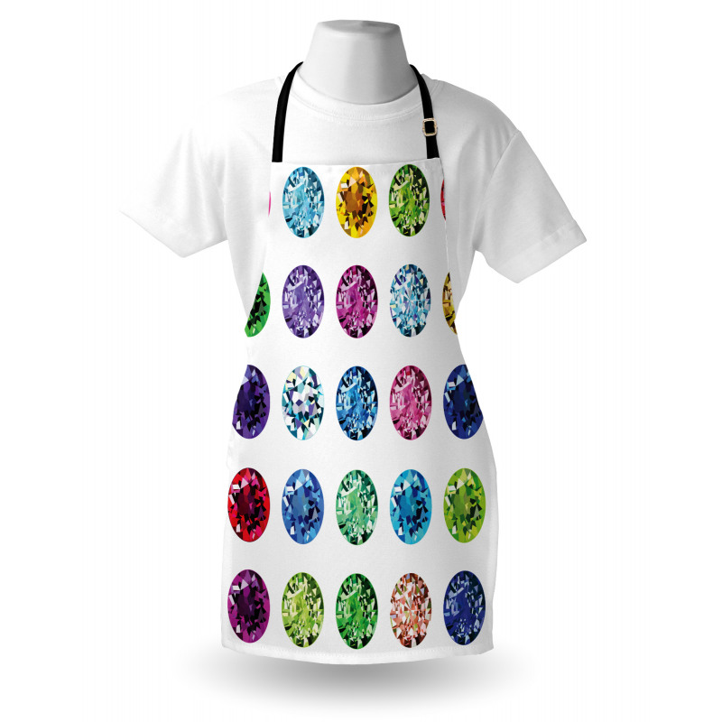 Oval Diamonds Emerald Apron