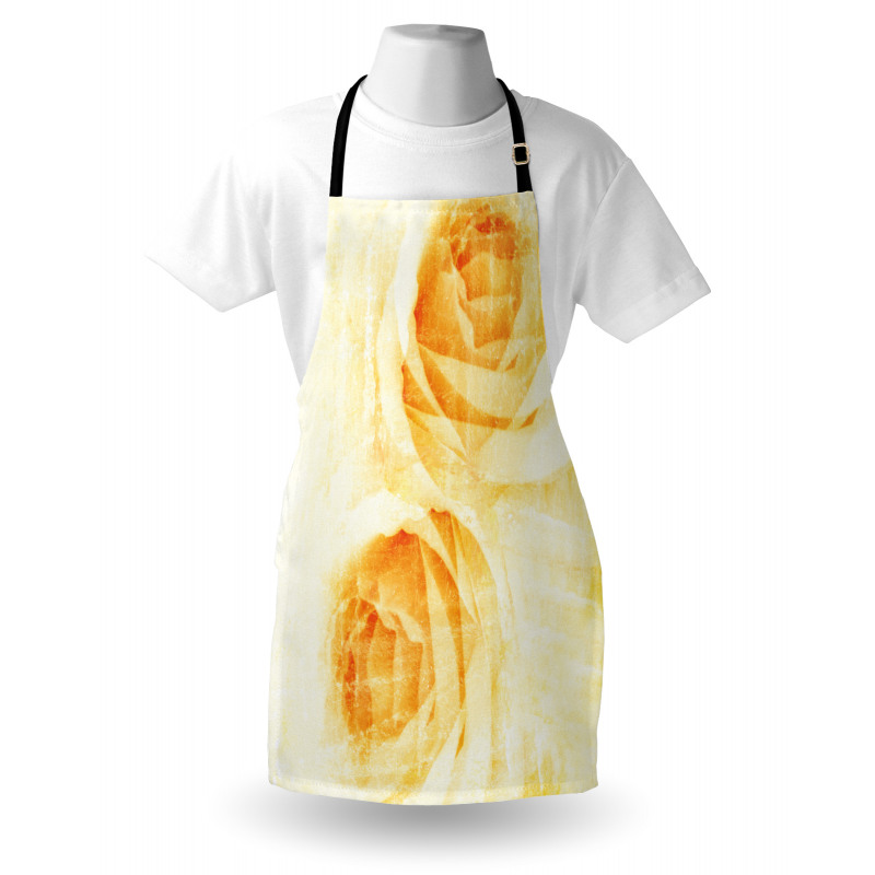 Watercolor Rose Flower Apron