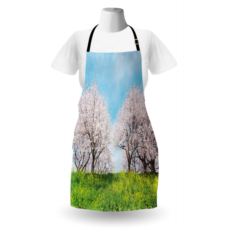 Japanese Spring Flowers Apron