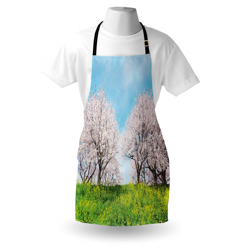 Japanese Spring Flowers Apron