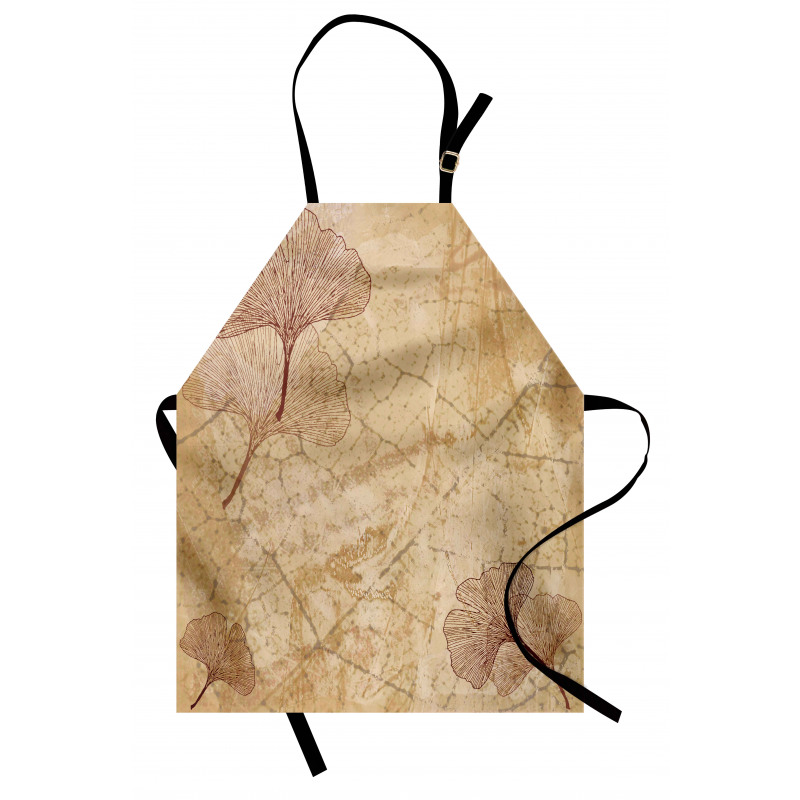 Vintage Leaves Grunge Apron