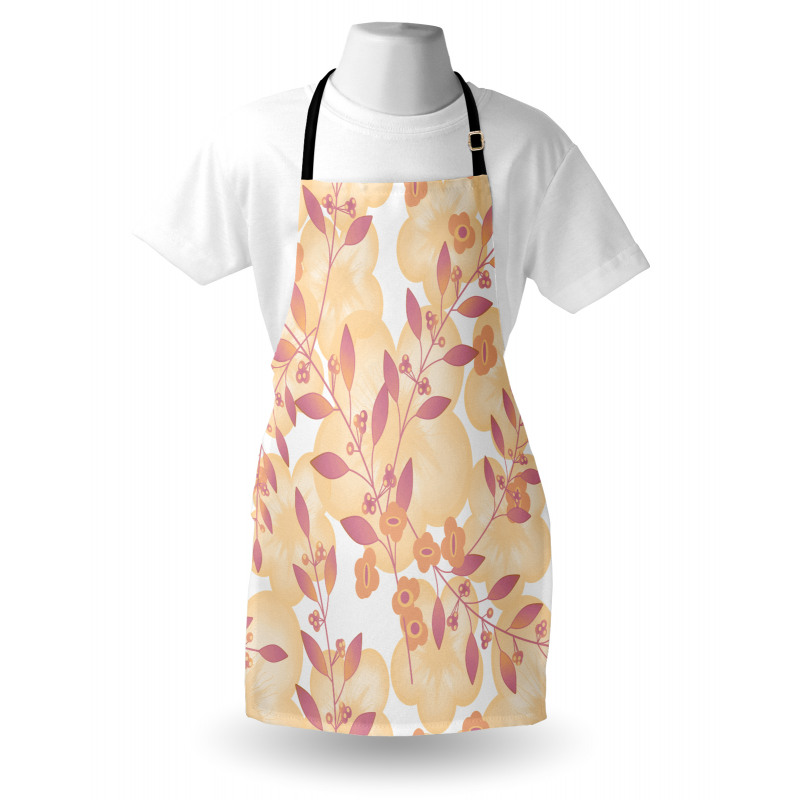 Floral Art Berry Pastel Apron