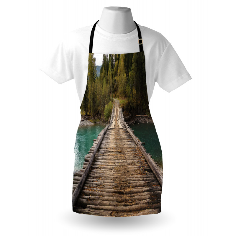River Pine Tree Forest Apron