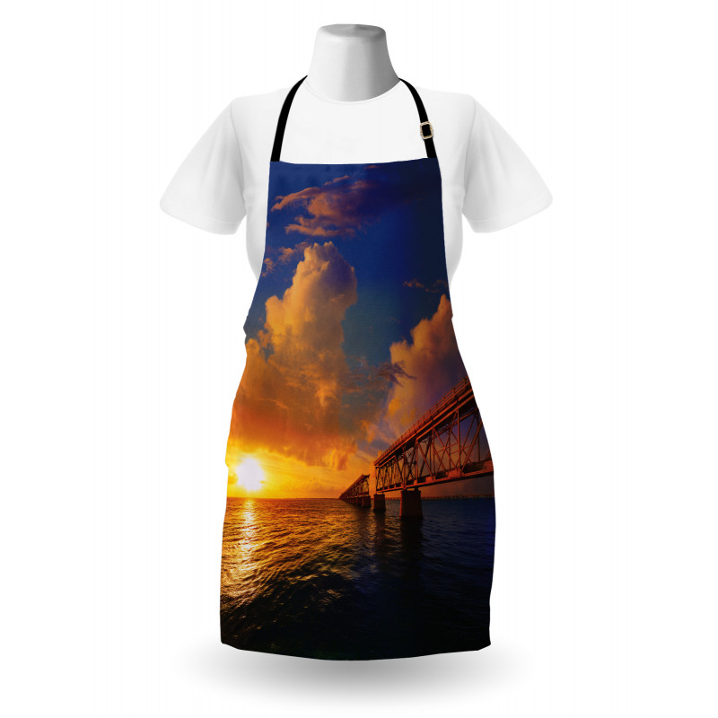 Romantic Scenery Ocean Apron