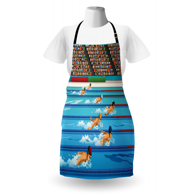 Olympics Swimming Race Apron