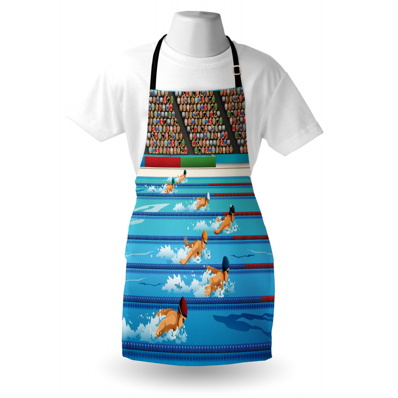 Olympics Swimming Race Apron