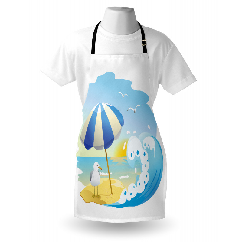 Seagull at Beach Kids Apron