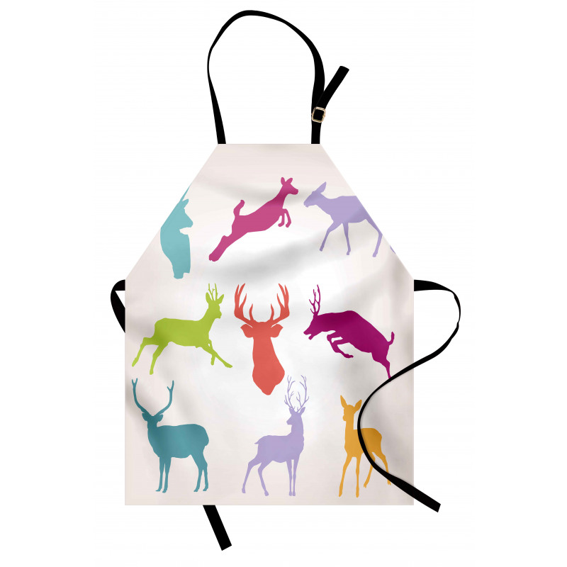 Colorful Jumping Animals Apron