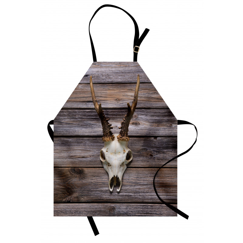 Rustic Antlers on Wood Apron