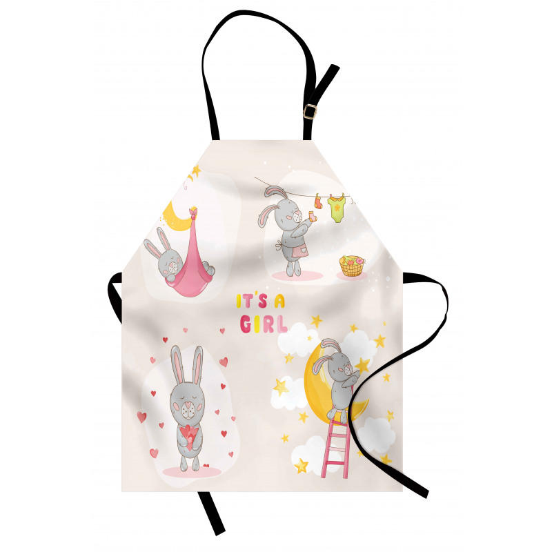 Bunny Baby Love Moon Apron