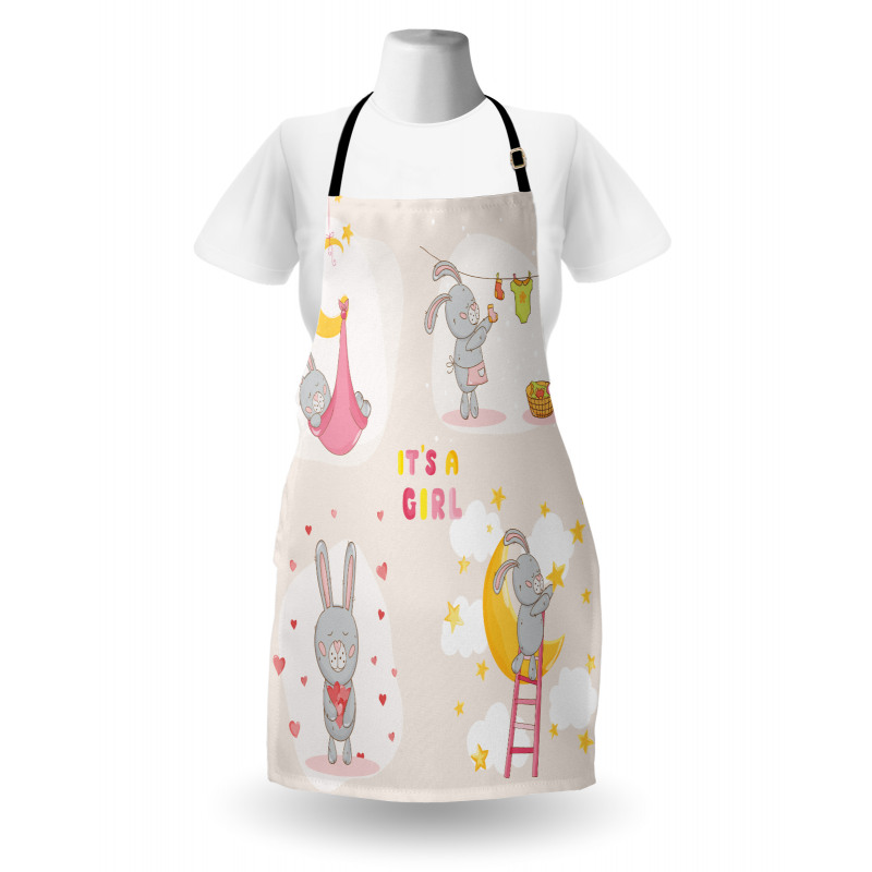 Bunny Baby Love Moon Apron