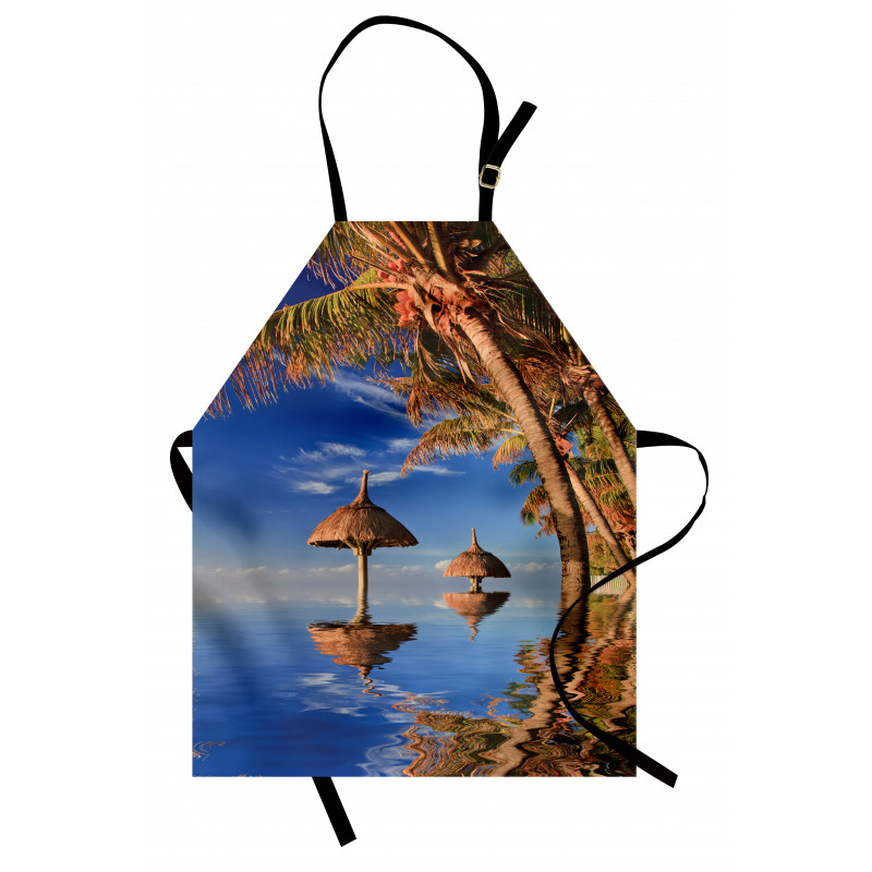 Palm Trees Calm Ocean Apron