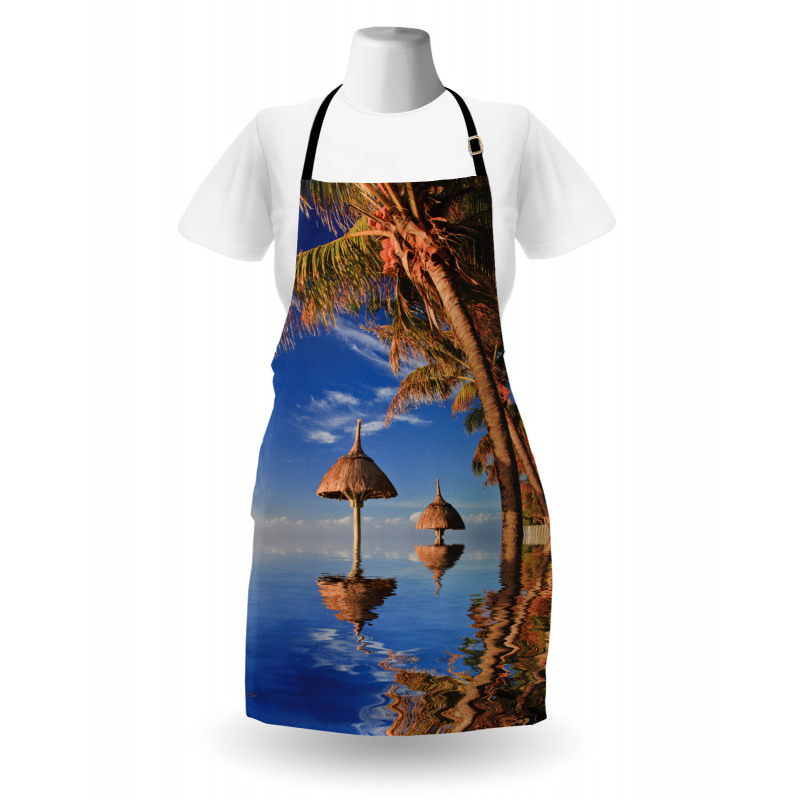 Palm Trees Calm Ocean Apron