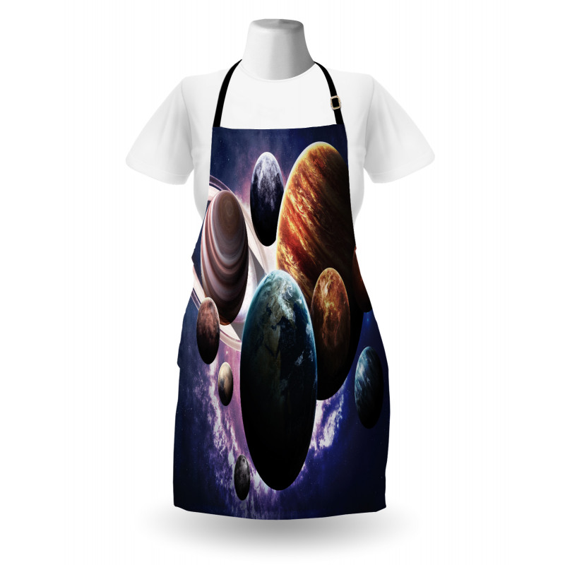 Milky Way Planets Space Apron