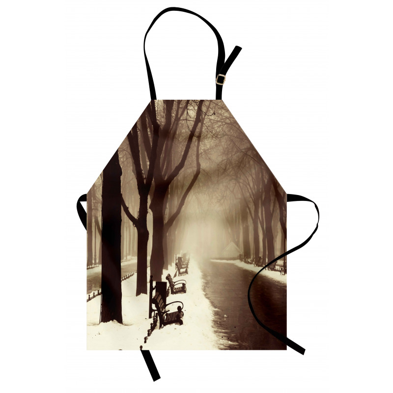 Street View Foggy Day Apron