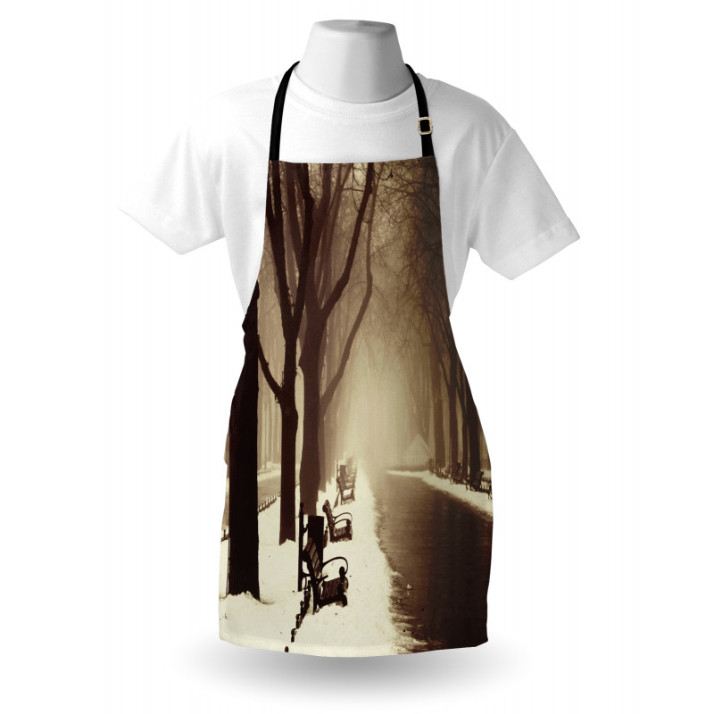 Street View Foggy Day Apron