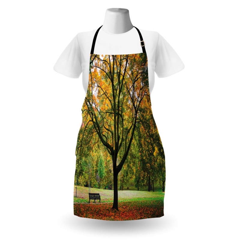 Autumn Park Leaves Nature Apron