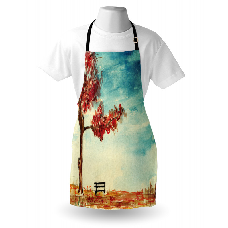 Watercolor Artwork Bench Apron