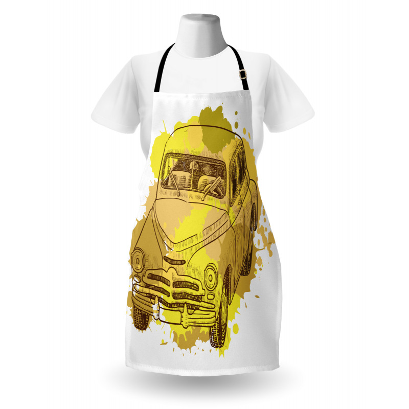 Retro Car Splash Apron