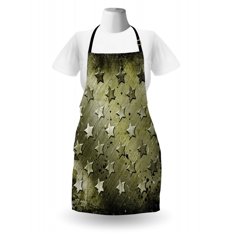 Grunge Effect Stars Apron