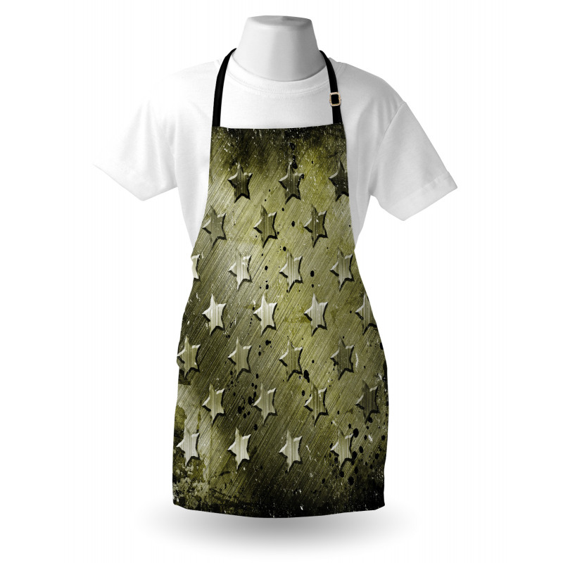 Grunge Effect Stars Apron