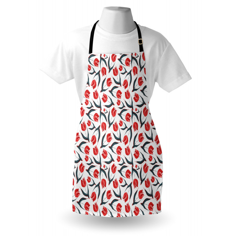 Vintage Inspired Tulips Apron