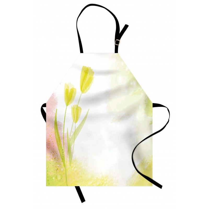 Tulip Flower Watercolor Apron