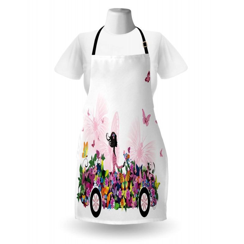 Floral Car Butterflies Apron