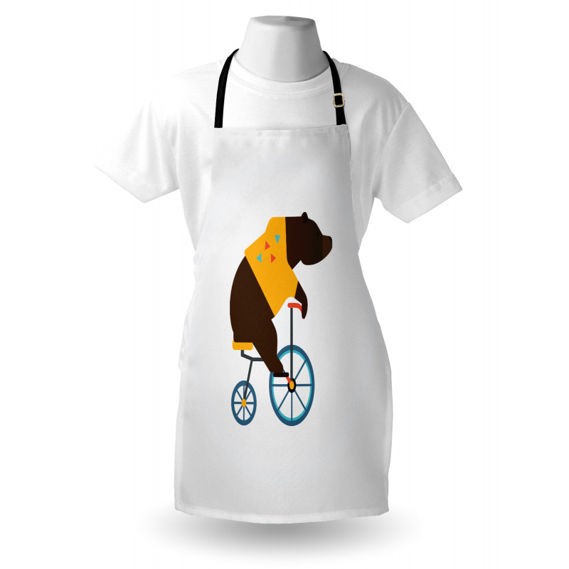 Bear Bicycle Circus Apron