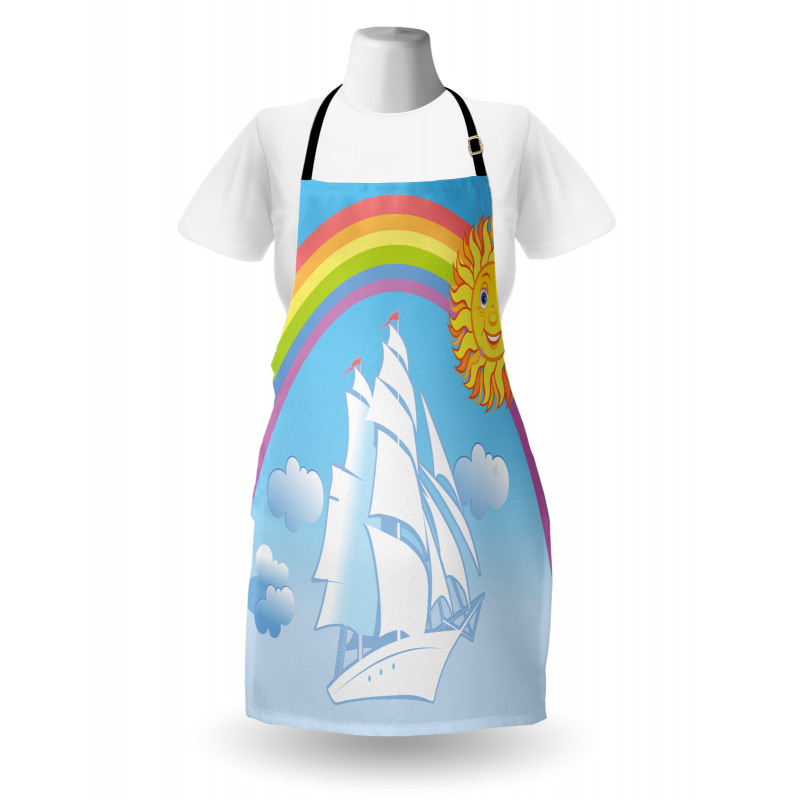 Motivational Ship Rainbow Apron