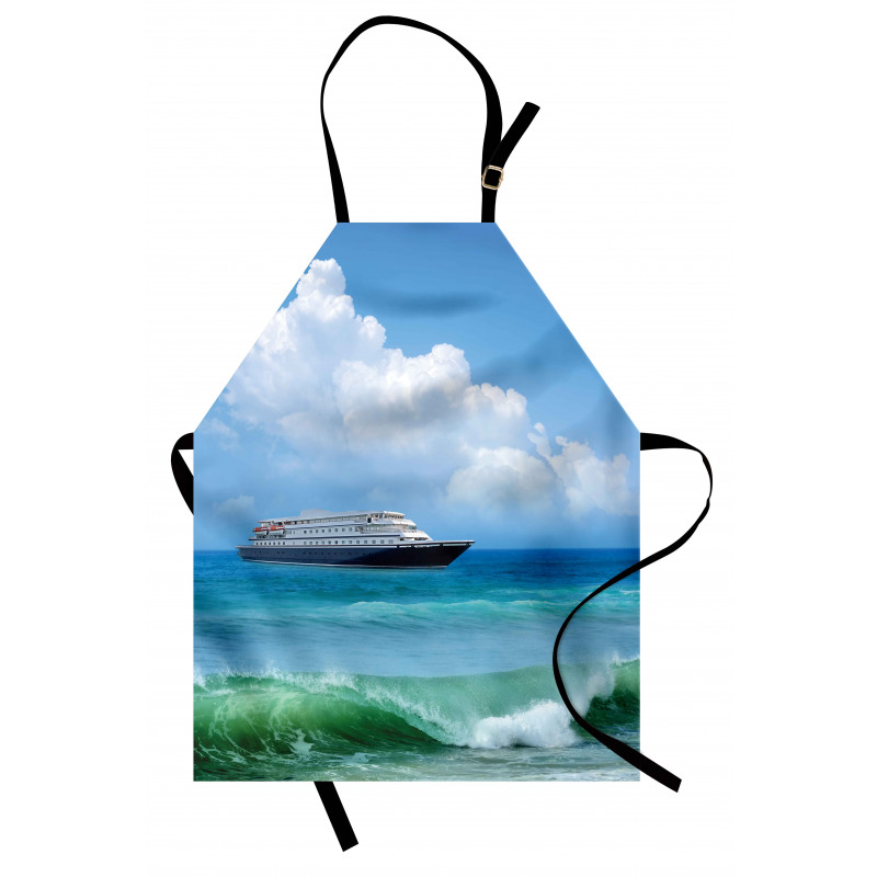 Waves Ship Travel Apron