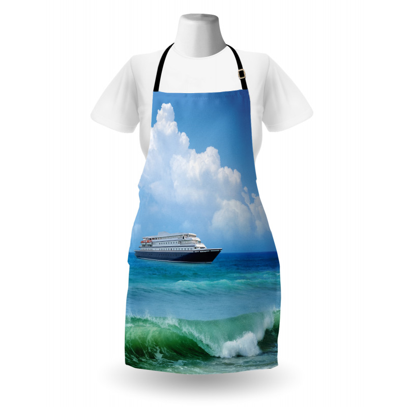 Waves Ship Travel Apron