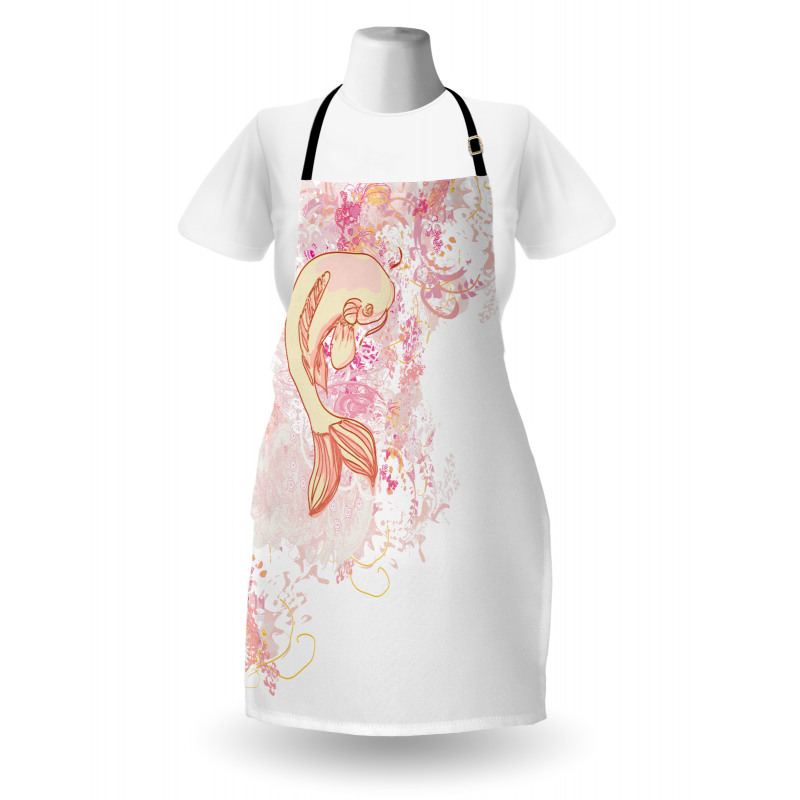 Pink Floral Apron